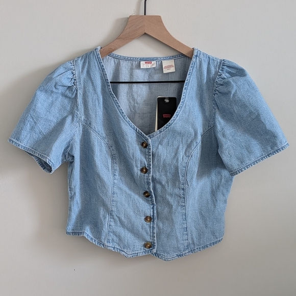 Levi's Tops - NWT Levi's Moxie Denim Blouse
